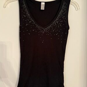 Black Embellished Women's Top